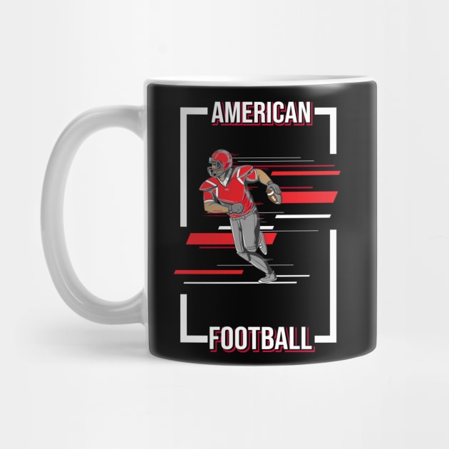 American Football Speed Player by Shirtbubble